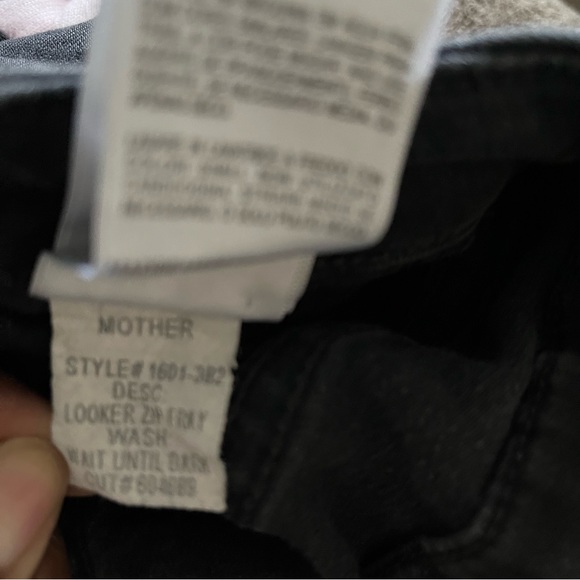 MOTHER Looker Zip Fray Jeans Wait Until Dark Size 25 - Picture 9 of 10